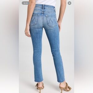MOTHER Mid Rise Dazzler Ankle Fray Jeans